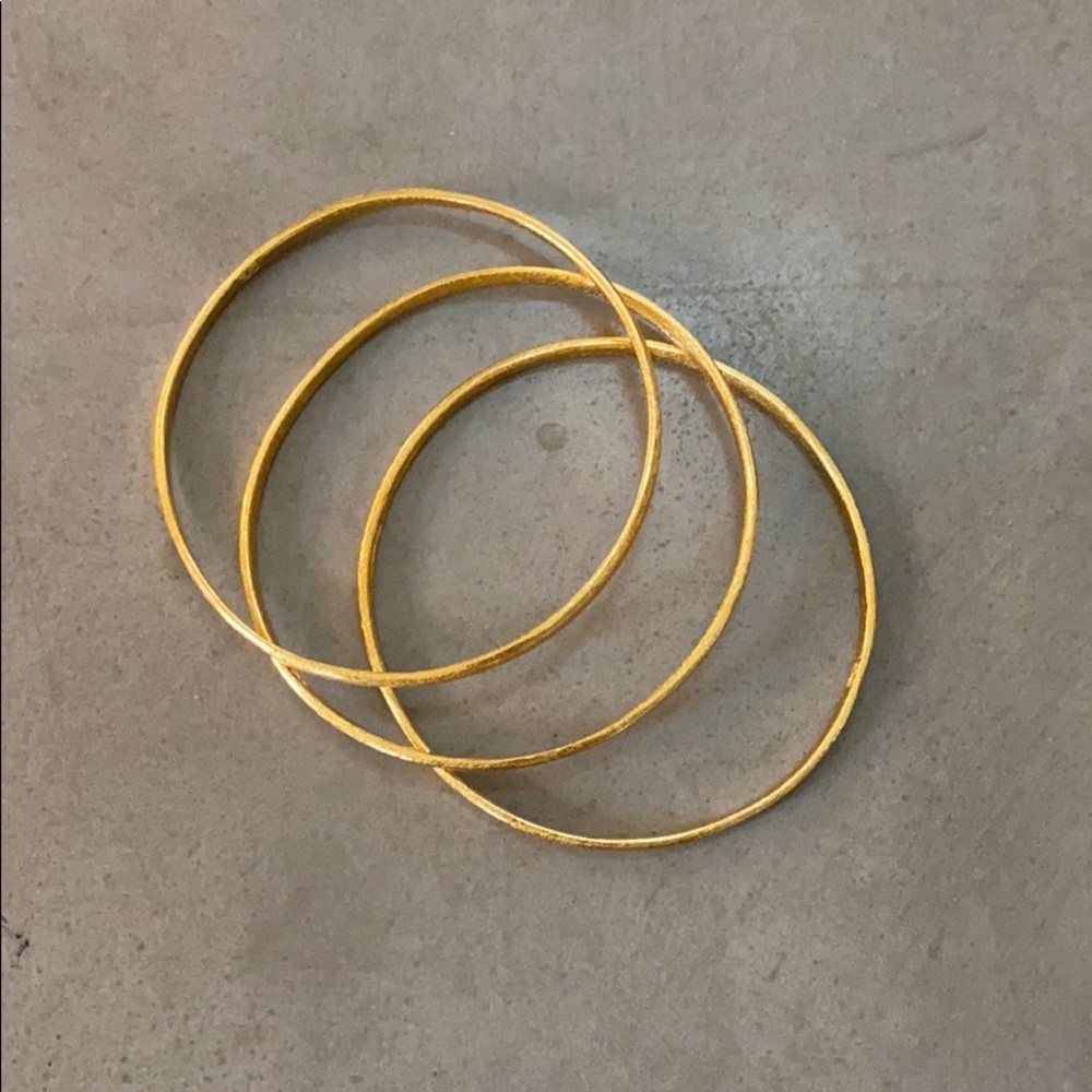 R bangle bracelets (set of 3)